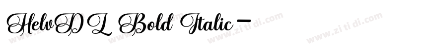 HelvDL Bold Italic字体转换 HelvDL Bold Italic字体转换